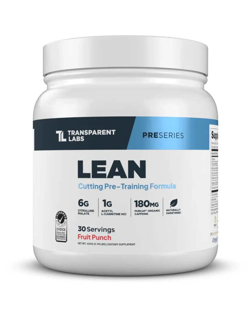 Transparent Labs Lean Pre - Workout - Fruit Punch