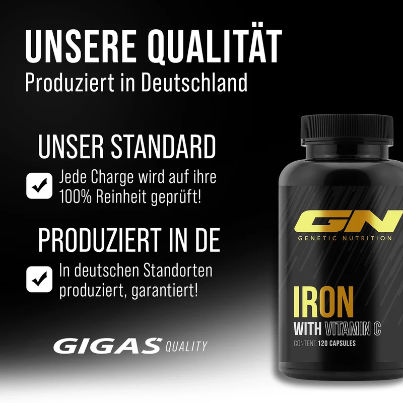 Eisen Kapseln mit Vitamin C