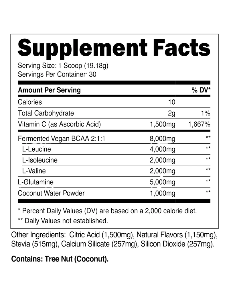 Transparent Labs BCAA Glutamine - Blue Raspberry