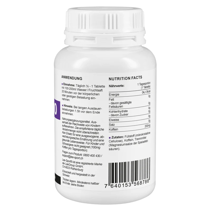 Koffein 200 Tabletten