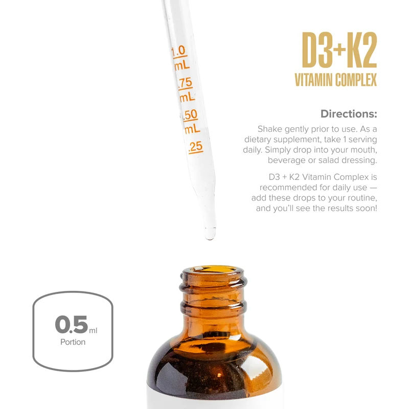 D3+K2 Vitamin Complex Drops