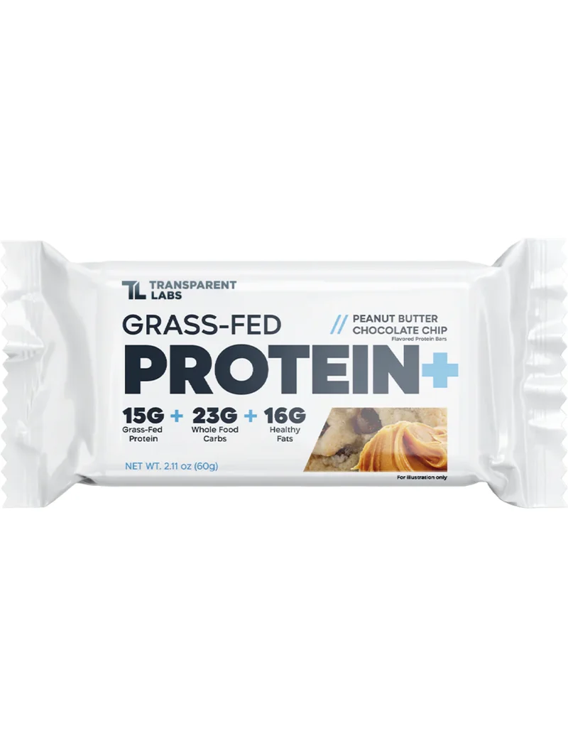 Transparent Labs Grass - Fed Protein Bars - Peanut Butter Chocolate Chip