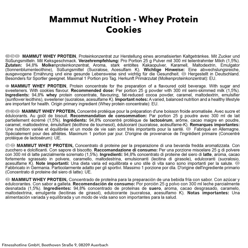 Mammut Whey Protein (1000g)