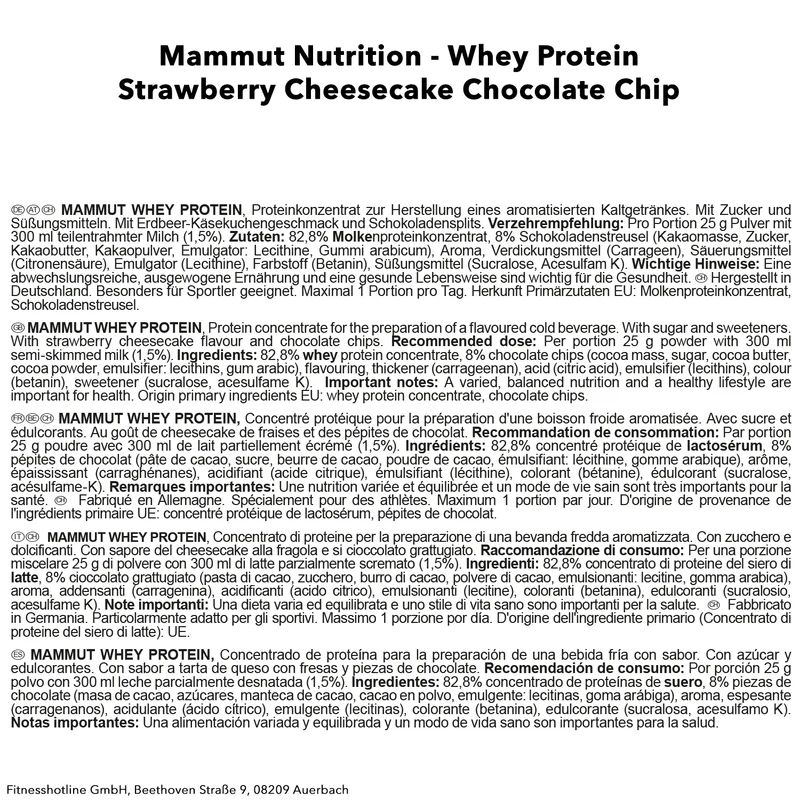 Mammut Whey Protein (1000g)