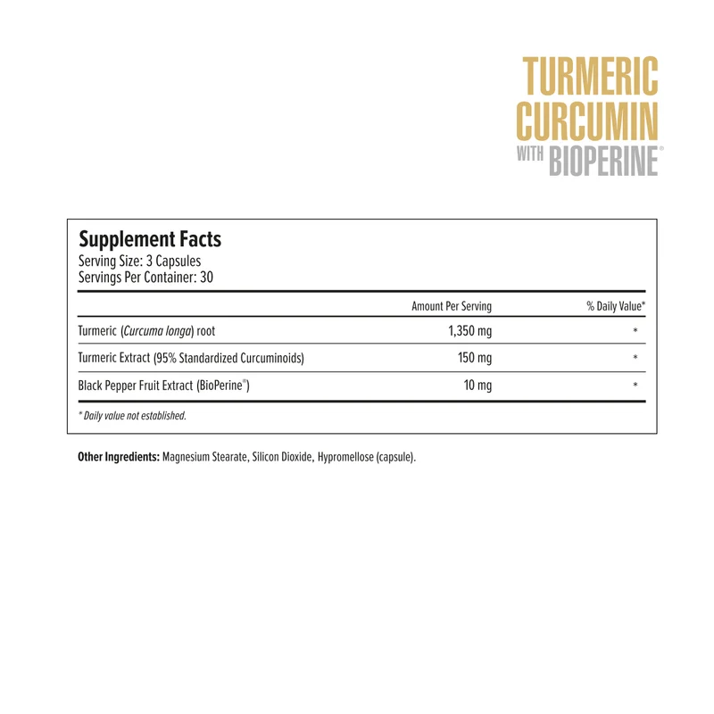 Turmeric Curcumin with Bioperine