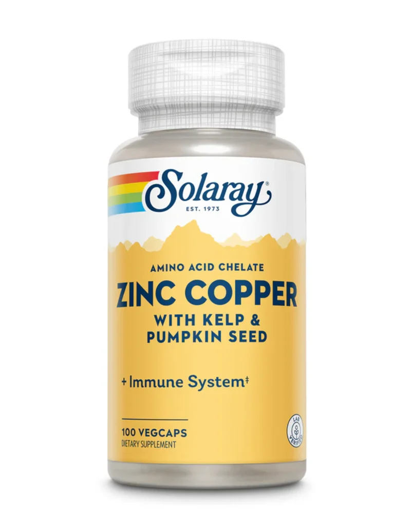 Solaray Zinc Copper Complex 100ct