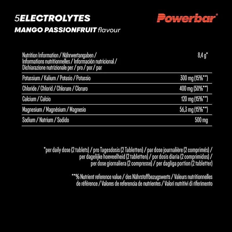 5 Elektolytes Zero Calorie Sports Drink Röhrchen (10 Brausetabs)
