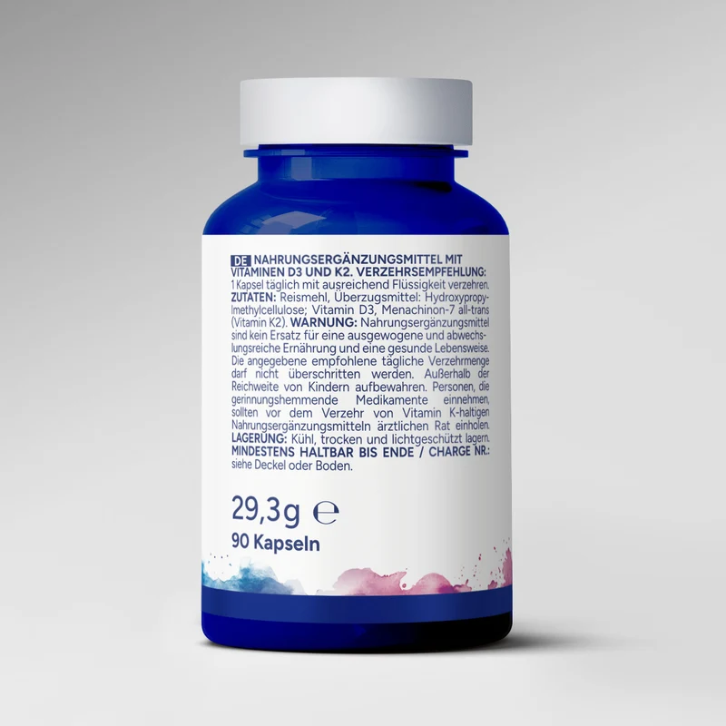 Vitamine D3+K2 (90 capsules)