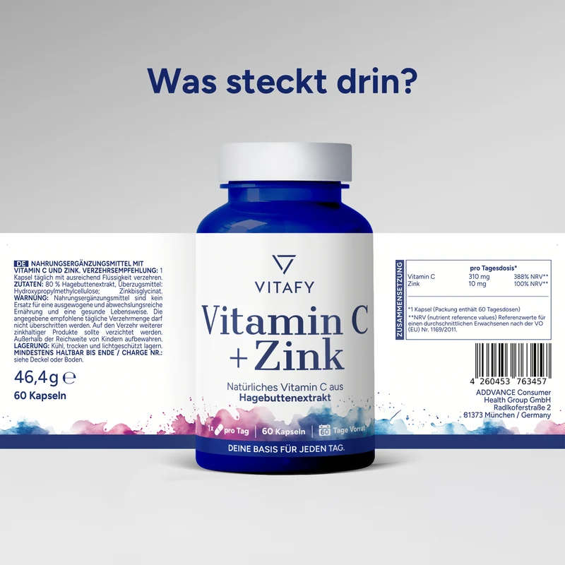 Vitamine C + Zink (60 capsules)