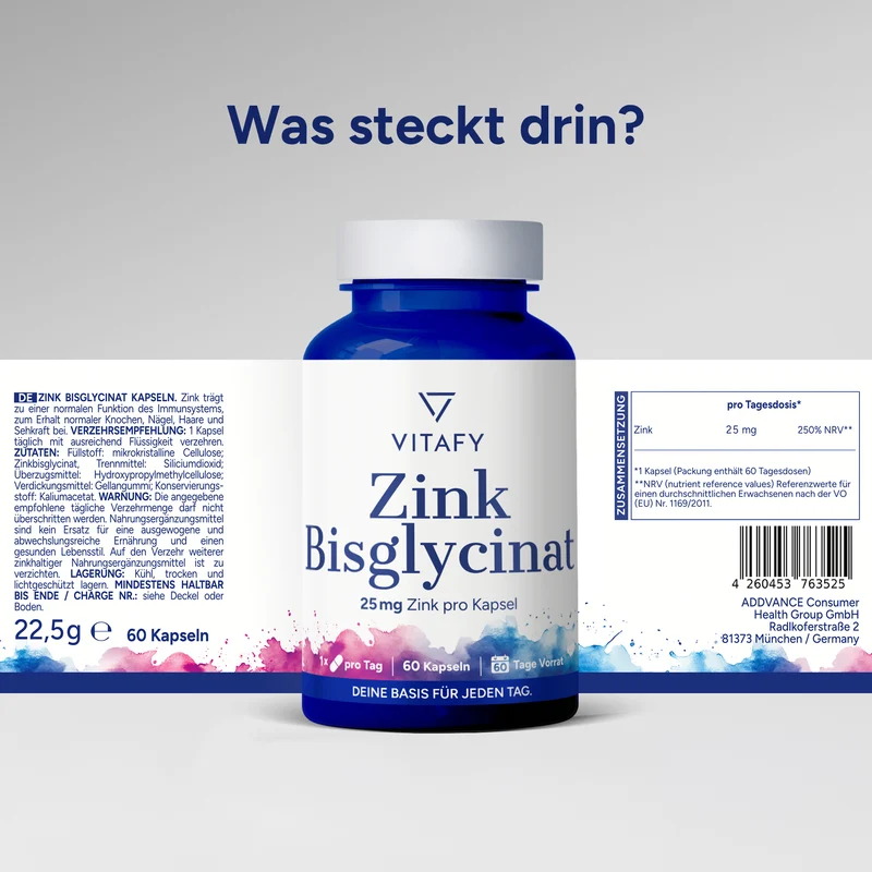 Zink Bisglycinat (60 Kapseln)