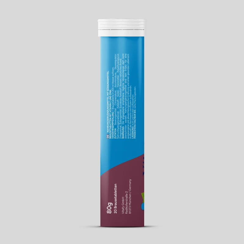 Vitamine C + Zink - Cassis (20 bruistabletten) - 6 Pack