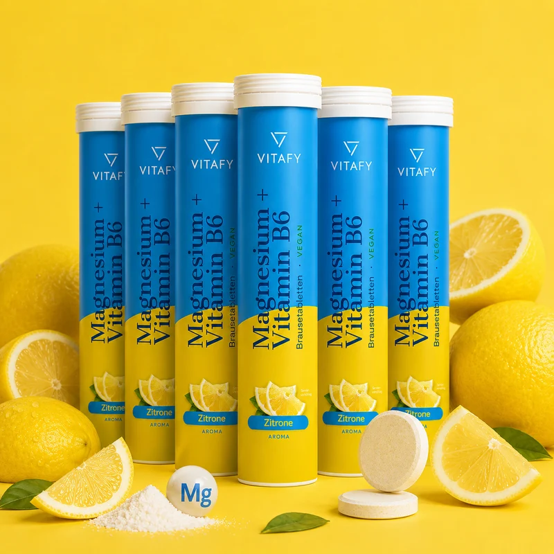 Magnesium + Vitamine B6 - Lemon (20 bruistabletten) - 6 Pack