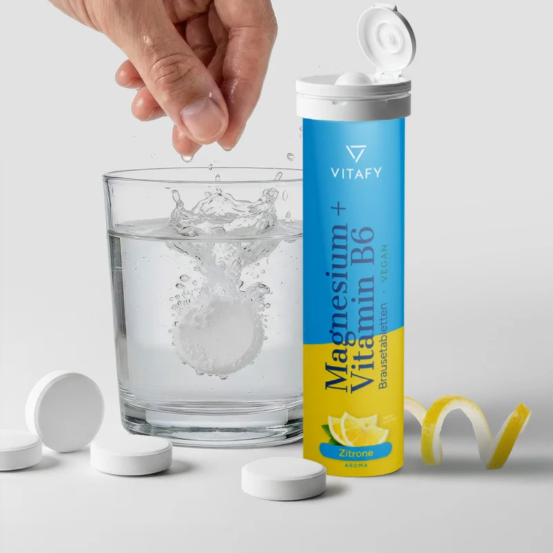 Magnesium + Vitamine B6 - Lemon (20 bruistabletten) - 6 Pack