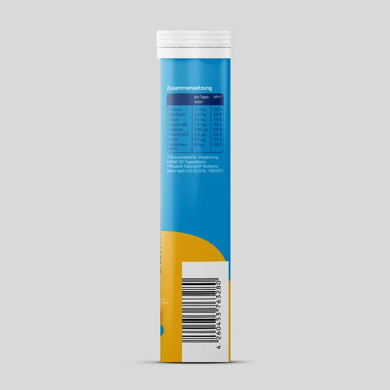 Vitamine B Complex - Orange (20 bruistabletten) - 6 Pack