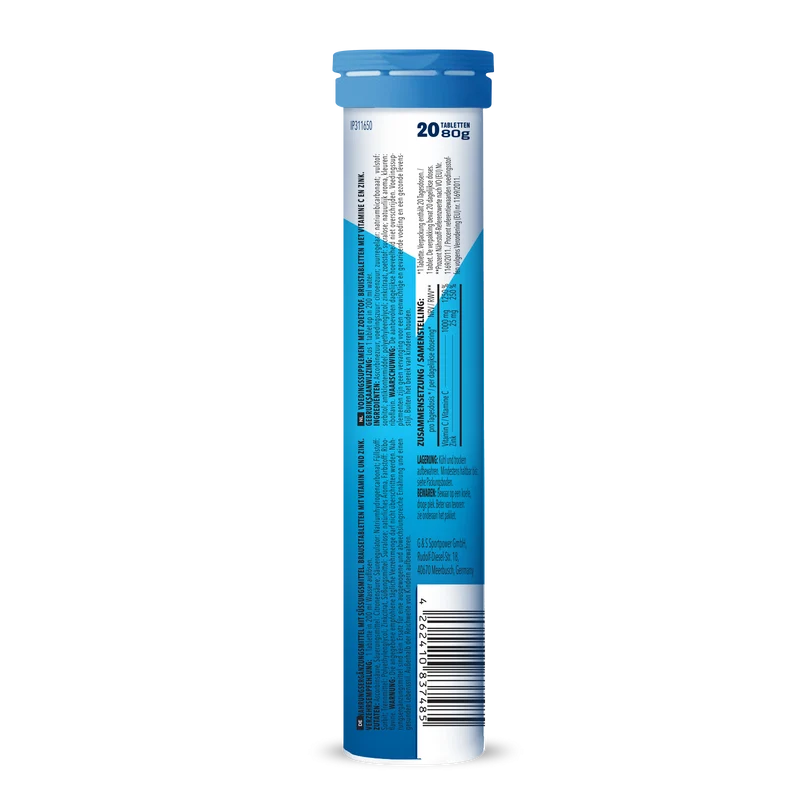 Vitamin C + Zinc - 20 bruistabletten - Lemon Flavouring