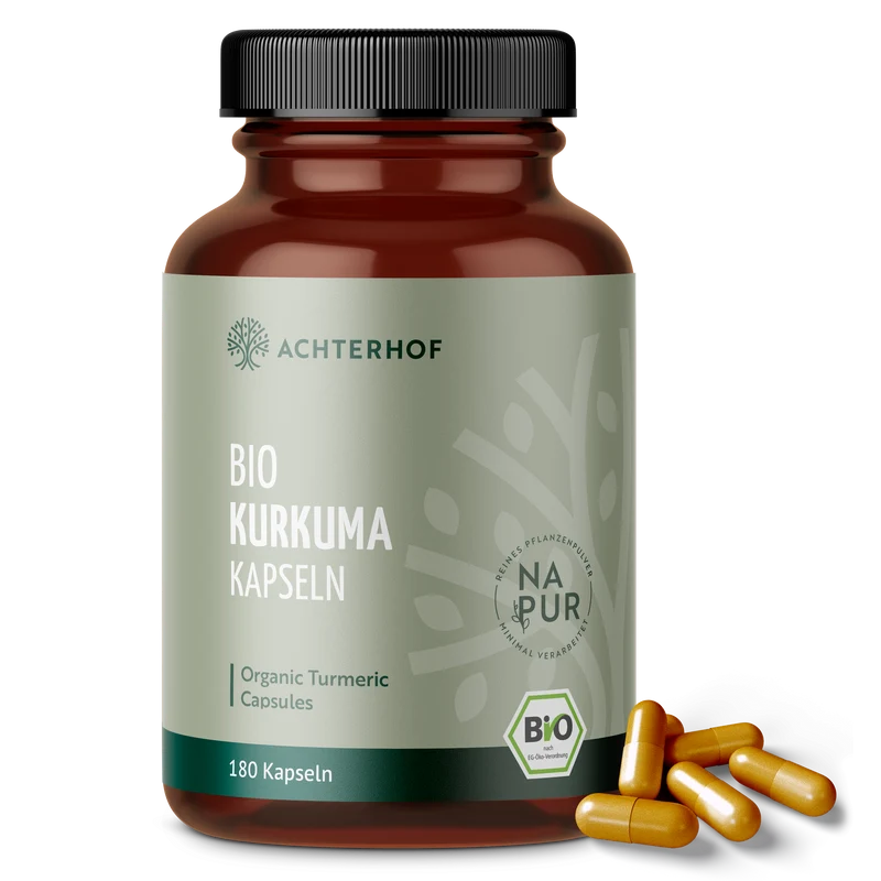 Bio Kurkuma Kapseln (180 Kapseln)