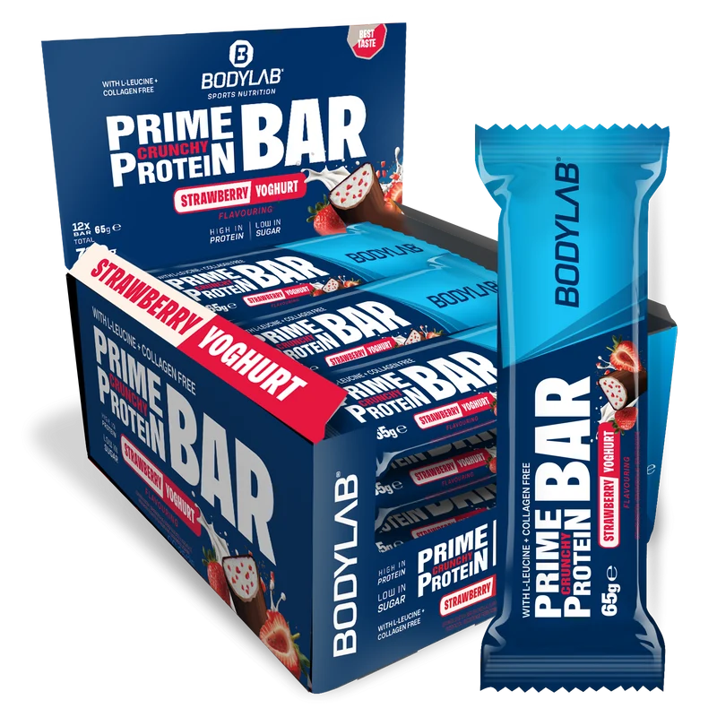 Prime Crunchy Protein Bar - 3 g leucine (12x65g)