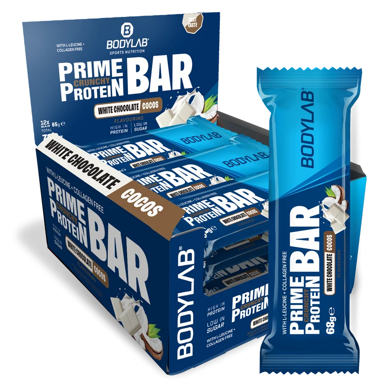 Prime Crunchy Protein Bar - 3 g leucine (12x65g)
