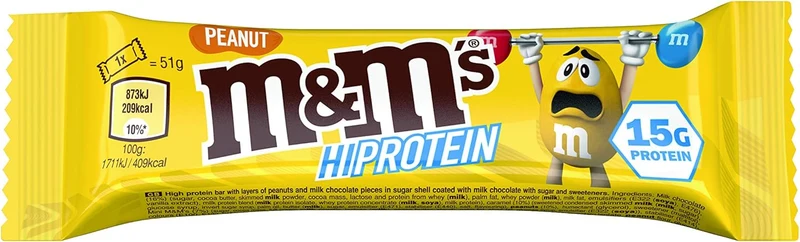 M&Ms Hi-Protein Bar (12x51g)