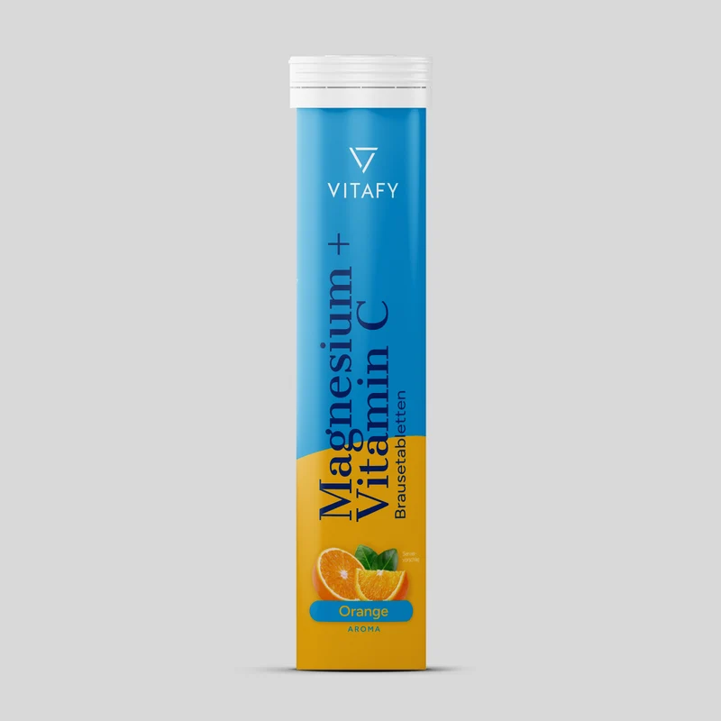 Magnesium + Vitamine C - Orange (20 bruistabletten) - 6 Pack