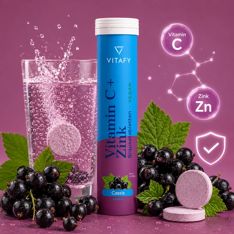 Vitamine C + Zink - Cassis (20 bruistabletten)
