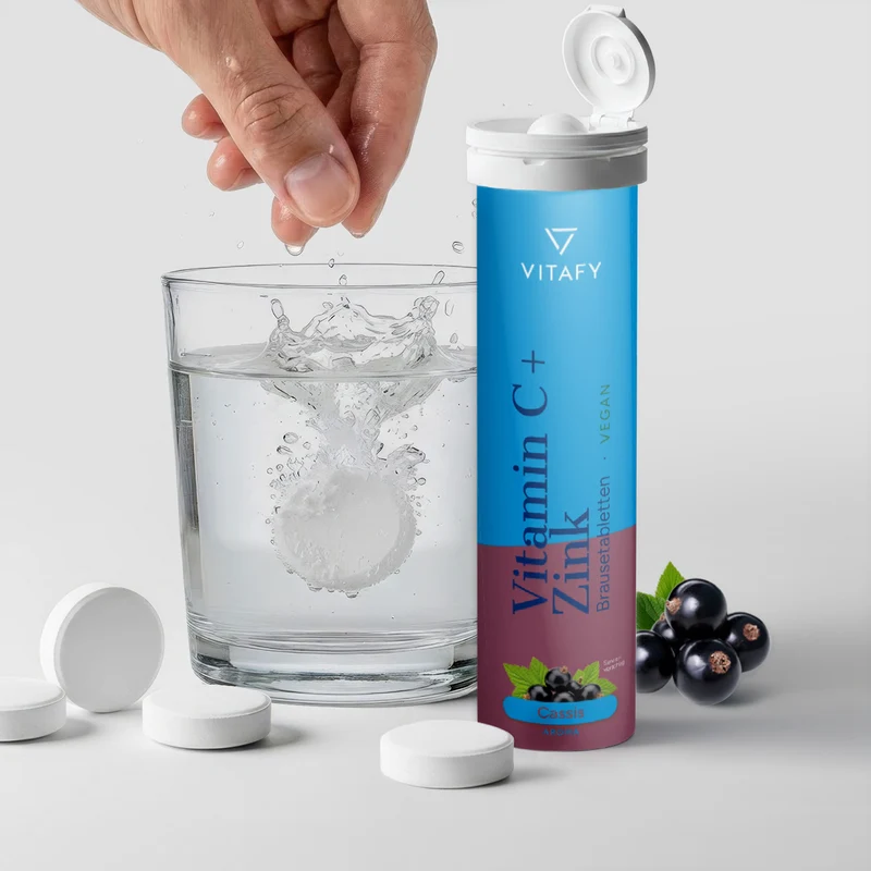 Vitamine C + Zink - Cassis (20 bruistabletten)