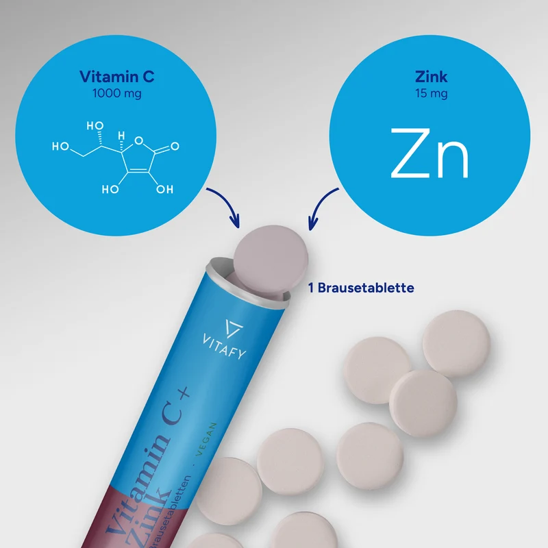 Vitamine C + Zink - Cassis (20 bruistabletten)