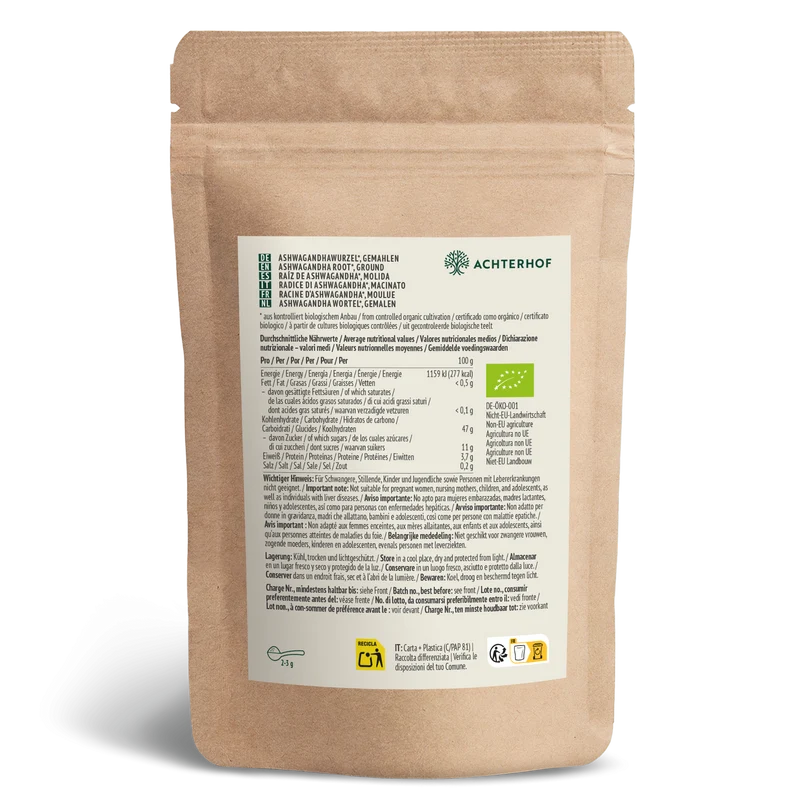 Bio Ashwagandha Pulver (1000g)