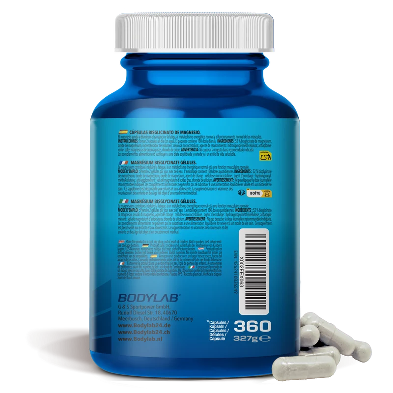 Magnesium Bisglycinate (360 capsules)