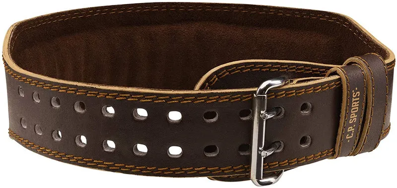 Weightlifting belt leather Brown