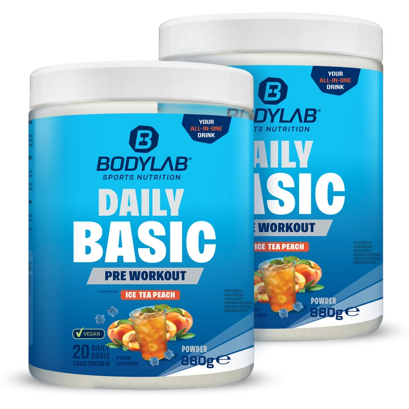 2 x Daily Basic Powder Ice Tea Peach (elk 880g)