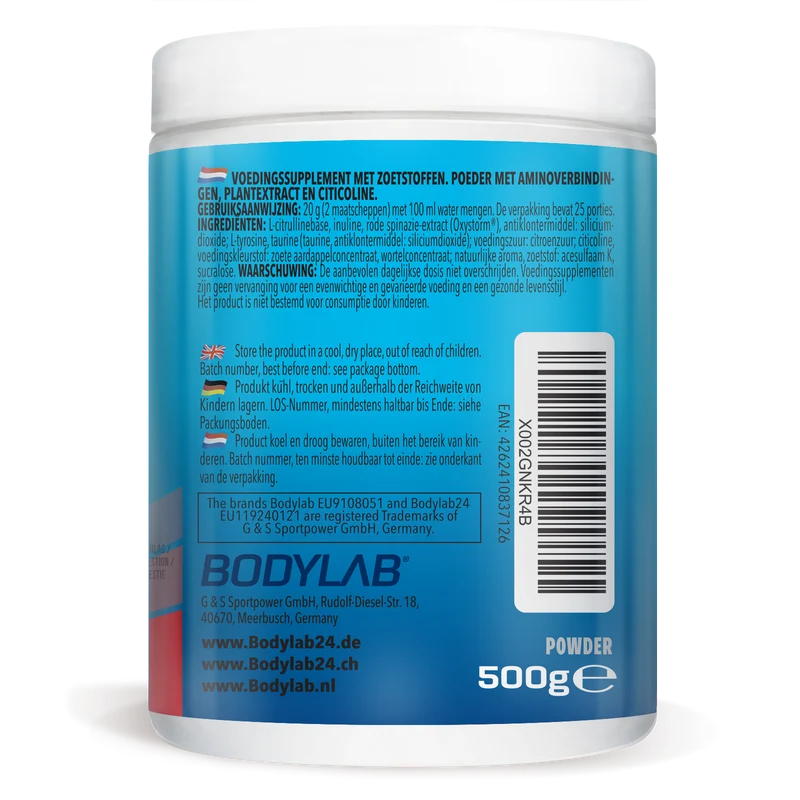 3 x Alpha Storm - OXYSTORM® Pre Workout Blood Orange (elk 500g)
