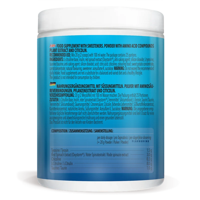 2 x Alpha Storm - OXYSTORM® Pre Workout Blood Orange (elk 500g)