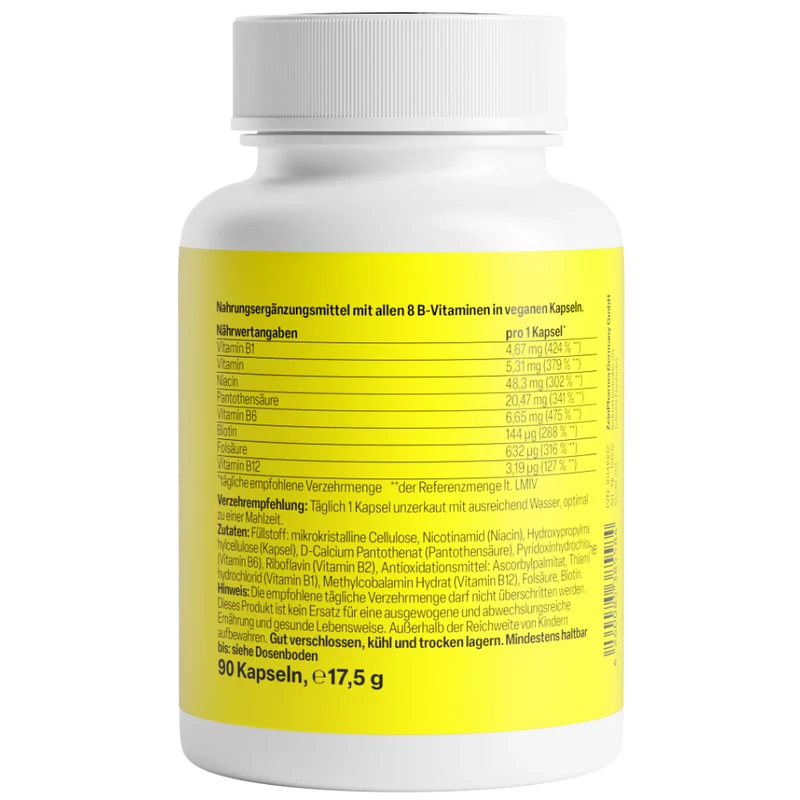 Vitamine B Complex + Biotin Forte (90 capsules)