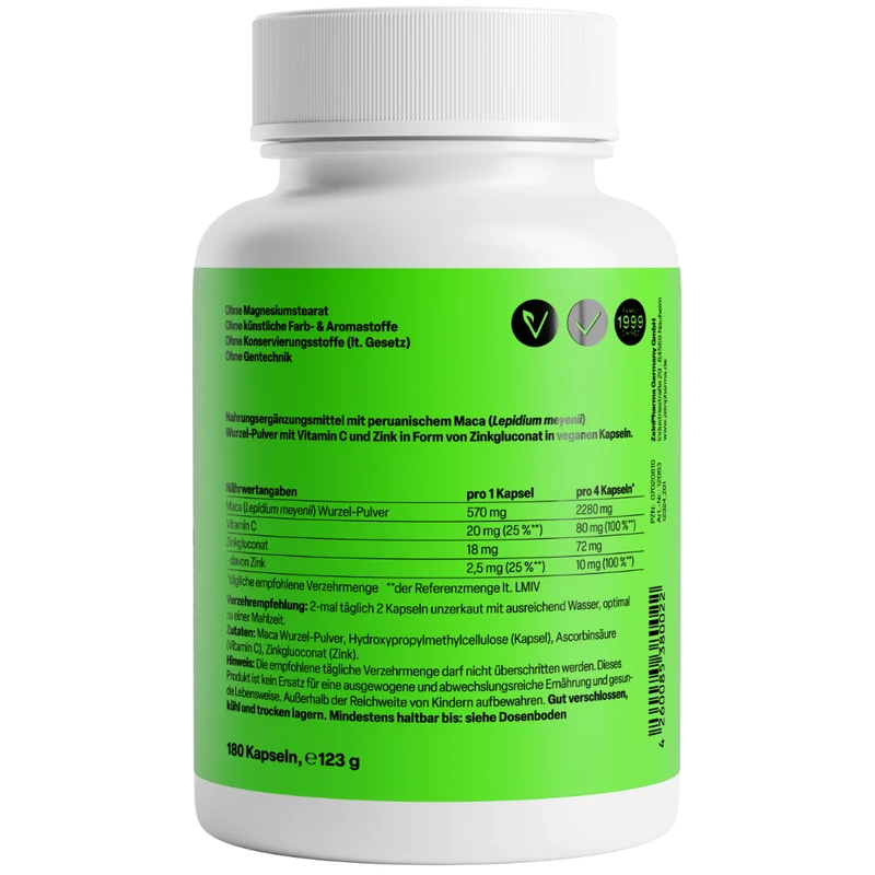 Maca Gold 570mg (180 capsules)