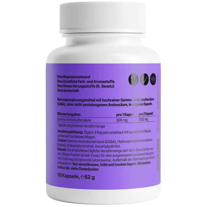 Gaba 500mg (90 capsules)