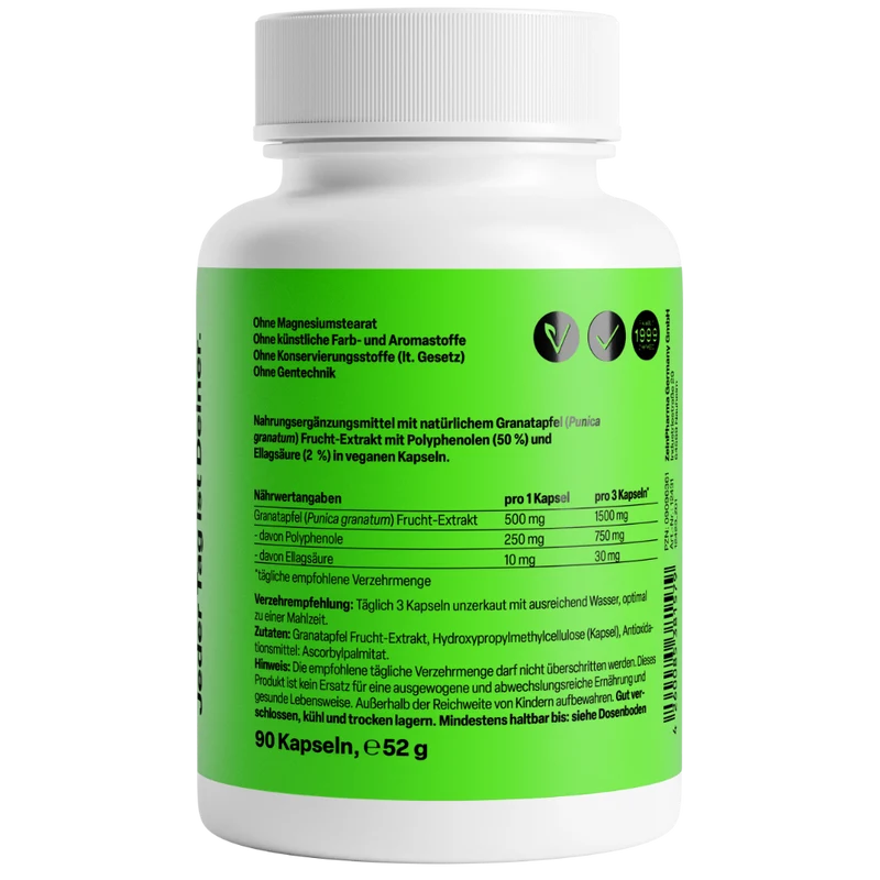 Pomegranate 500mg (90 capsules)