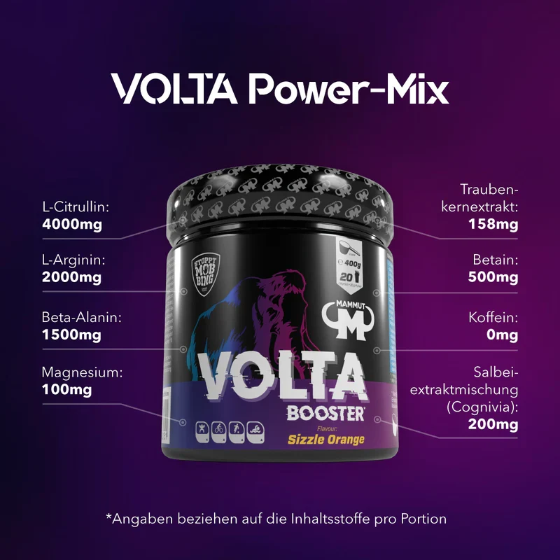 Volta Pre-Workout Booster Sizzle Orange (400g)