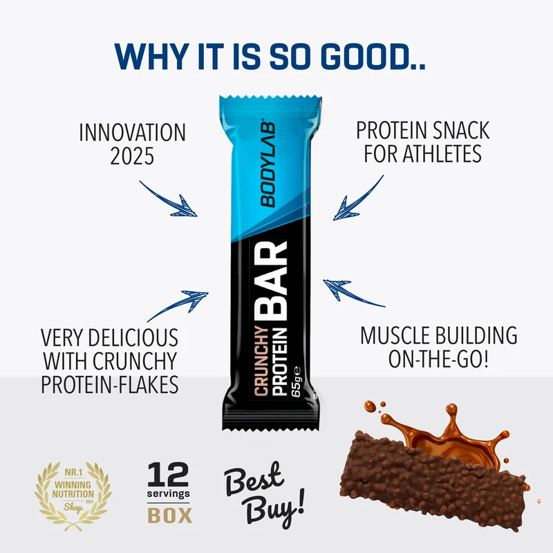 2 x Crunchy Protein Bar Deluxe (elk 12x65g)