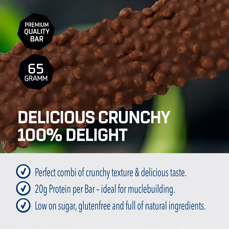 2 x Crunchy Protein Bar Deluxe (elk 12x65g)