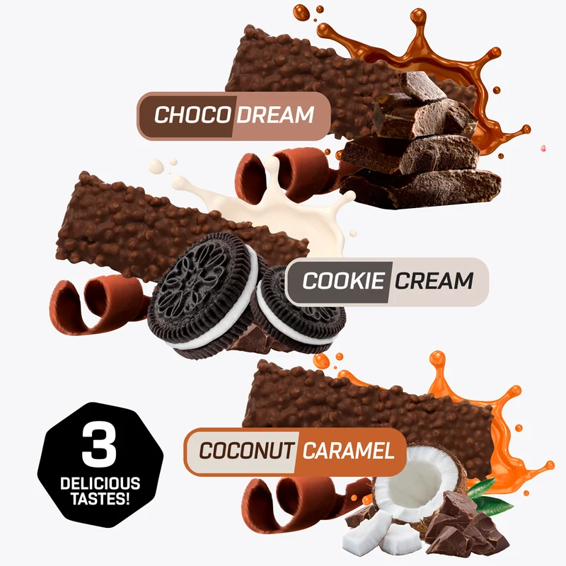 2 x Crunchy Protein Bar Deluxe (elk 12x65g)