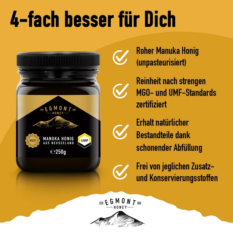 Egmont Manuka Honing MGO 570+ UMF 16+ (500g)