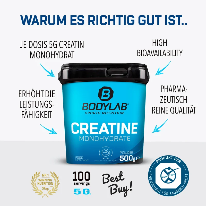 POWER WHEY DEAL - Whey Protein (1000g) + Creatine Powder (500g) + Omega-3 (120 Kapseln)