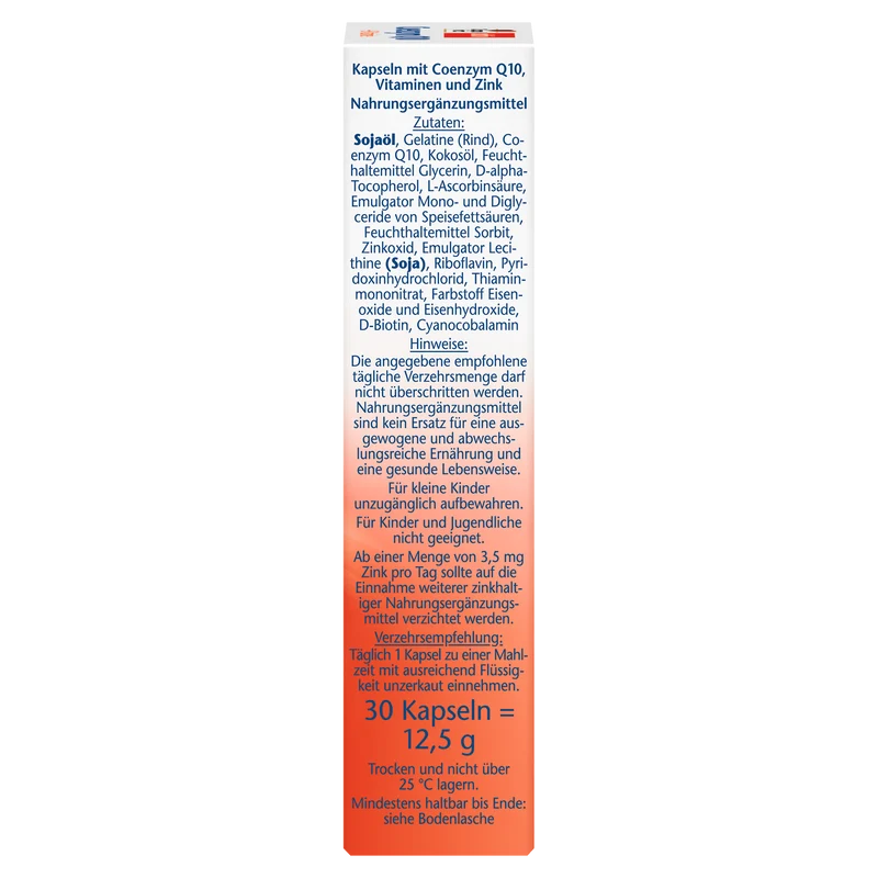 Coenzym Q10 + B-Vitamine (30 Kapseln)
