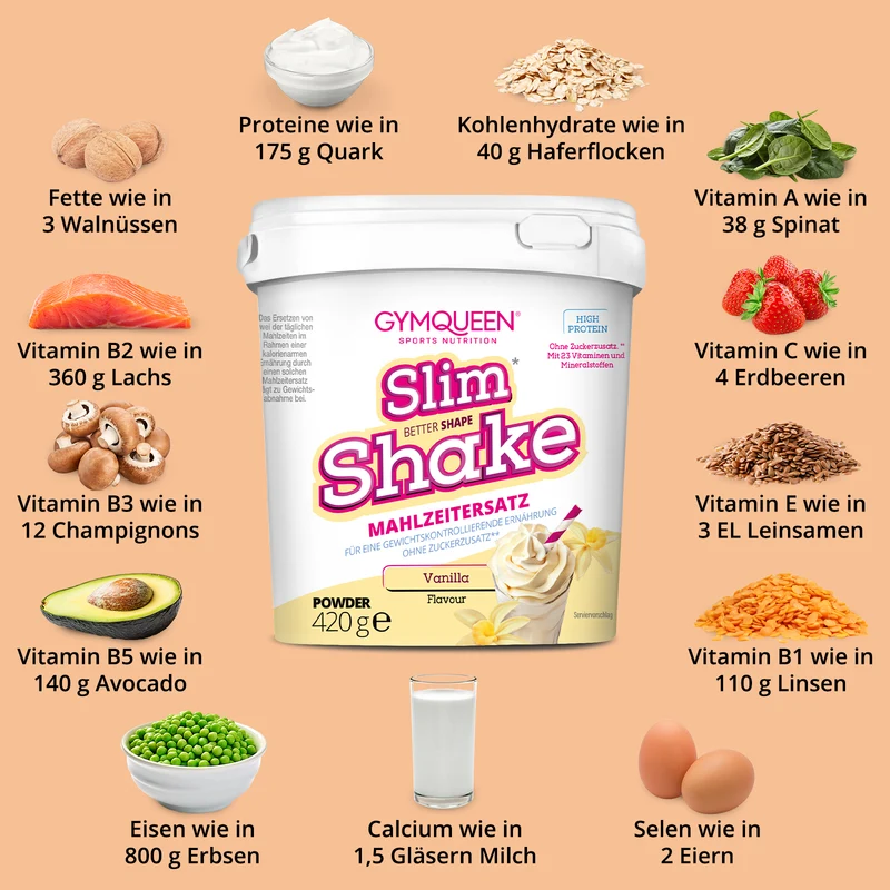 Slim Shake - maaltijdvervangende shake (420g)