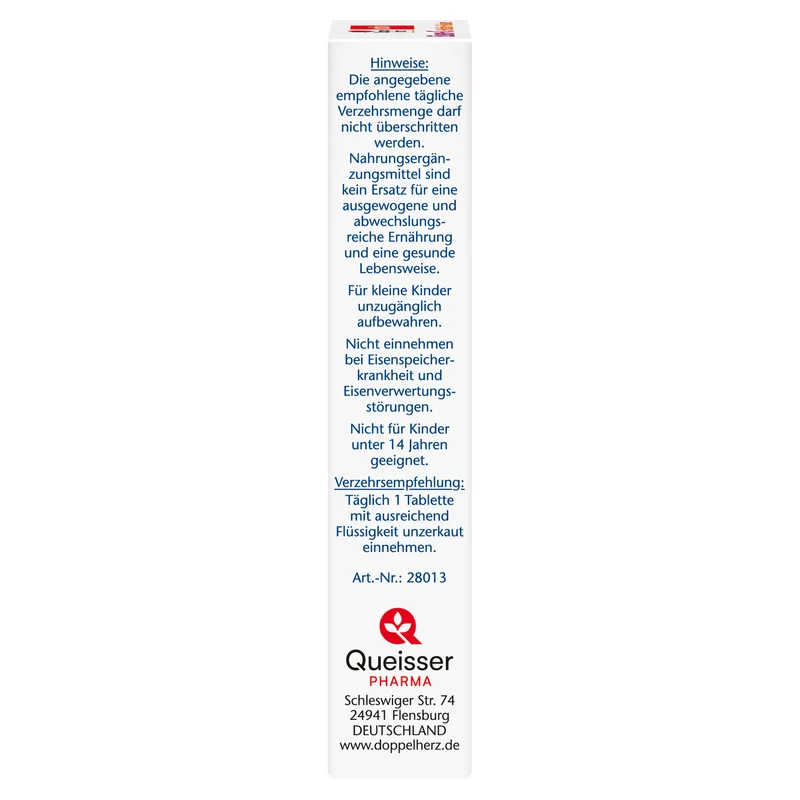 Eisen + C + Histidin + Folsäure (30 Tabletten)