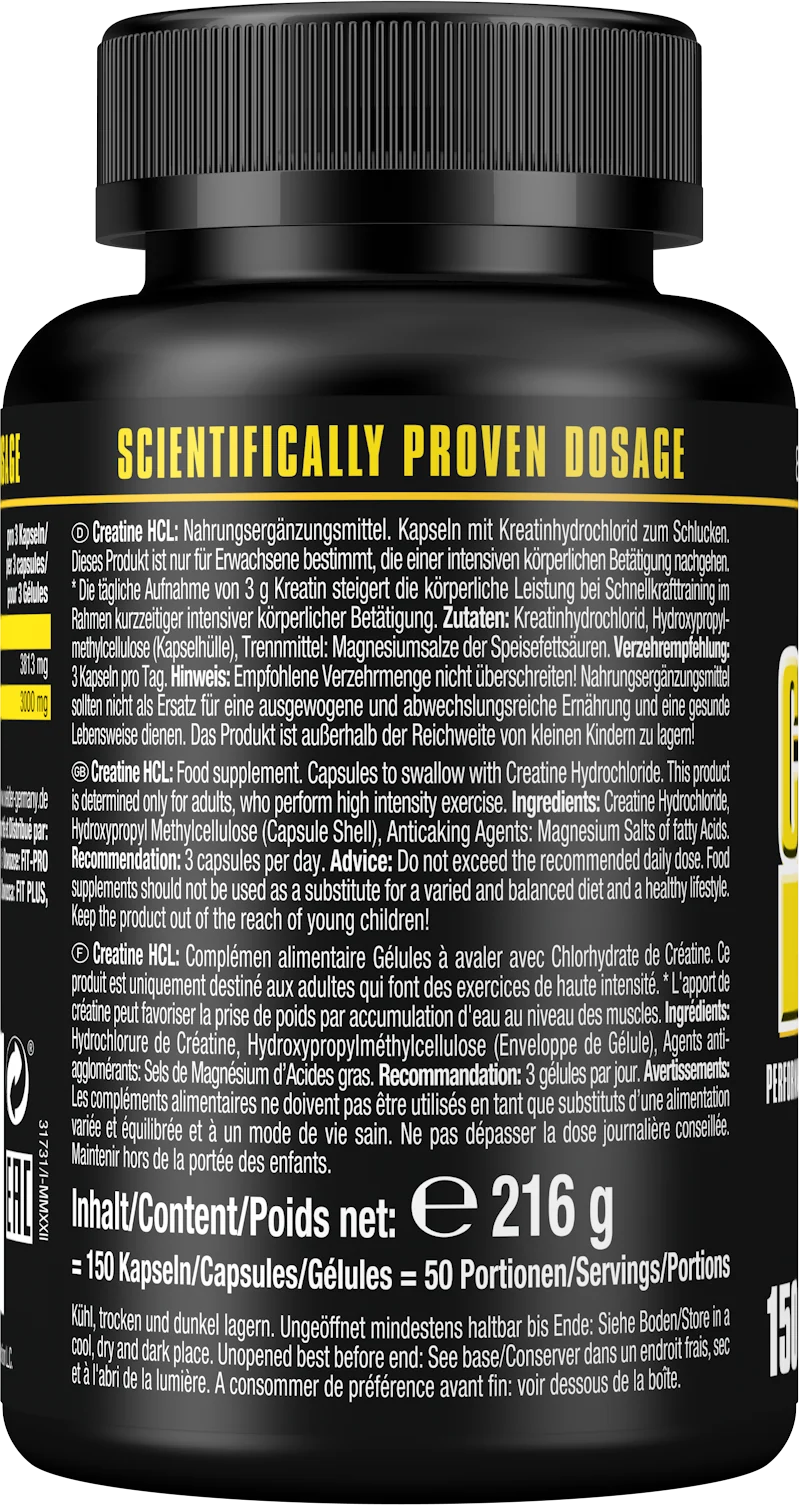 Creatine HCL (150 caps)