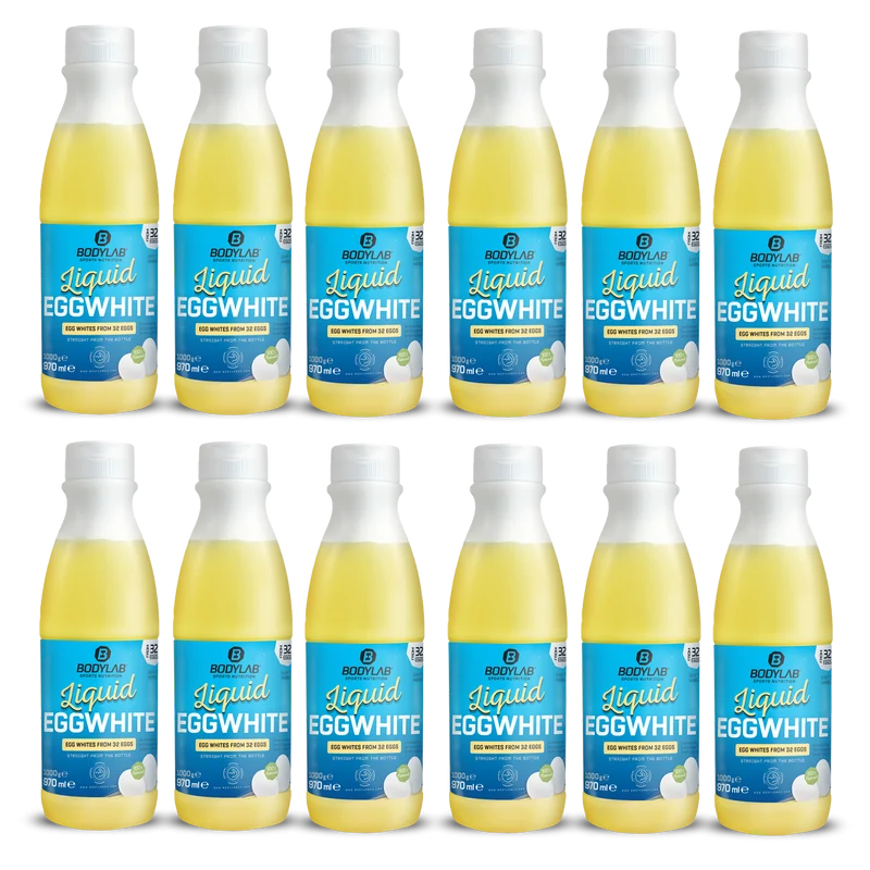 12 x Liquid EGGWHITE - 100% natural (elk 970ml)