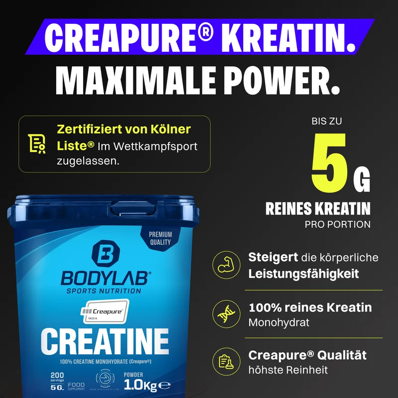 1 kg Creatine (Creapure®) (2 x 500 gram)
