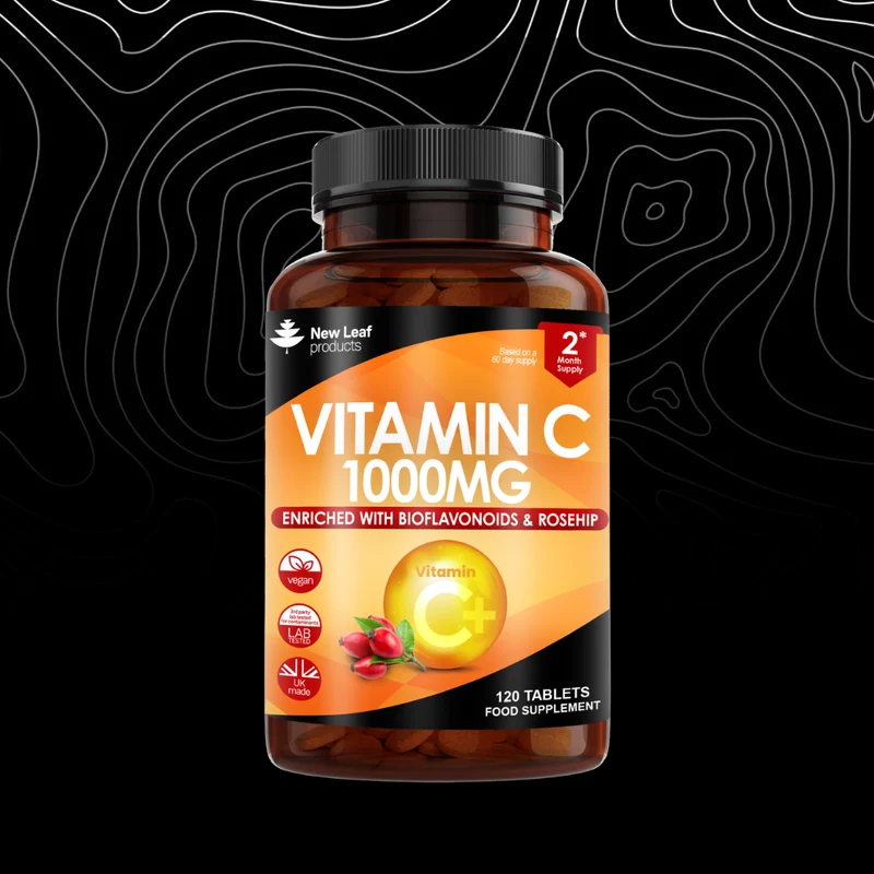 New Leaf Vitamin C 1000mg + Rosehip | Time-Release (120 Tablets)
